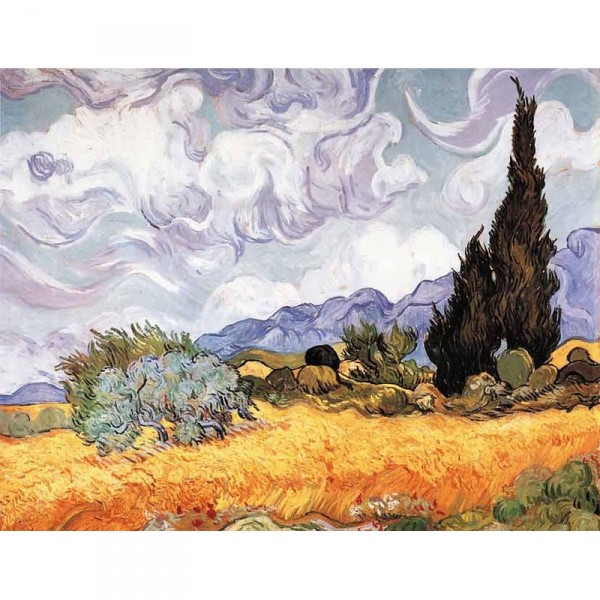 Puzzle d'art en bois 150 pièces : Van Gogh : Les Blés Jaunes - PMW-A723-150