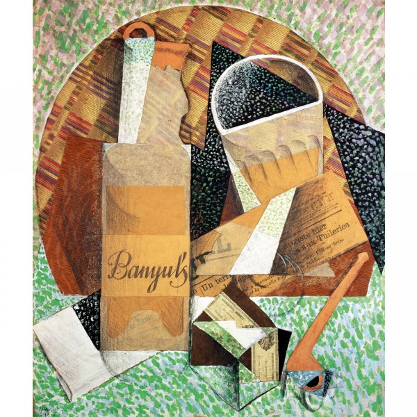 Puzzle d'art en bois 150 pièces Michèle Wilson : Juan Gris : La bouteille de Banyuls - PMW-A324-150