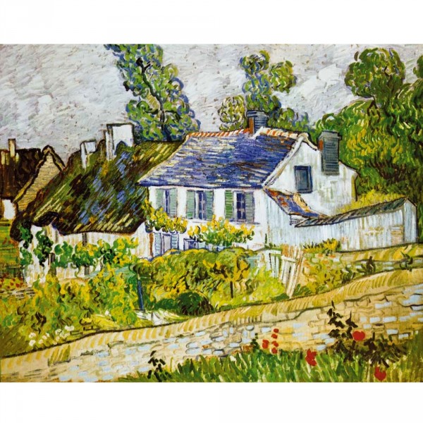 Puzzle d'art en bois 1500 pièces Michèle Wilson : Van Gogh : Maison à Auvers - PMW-A218-1500
