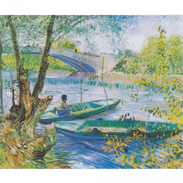 Puzzle d'art en bois 200 pièces Michèle Wilson : Van Gogh : La pêche au printemps - PMW-H327-200