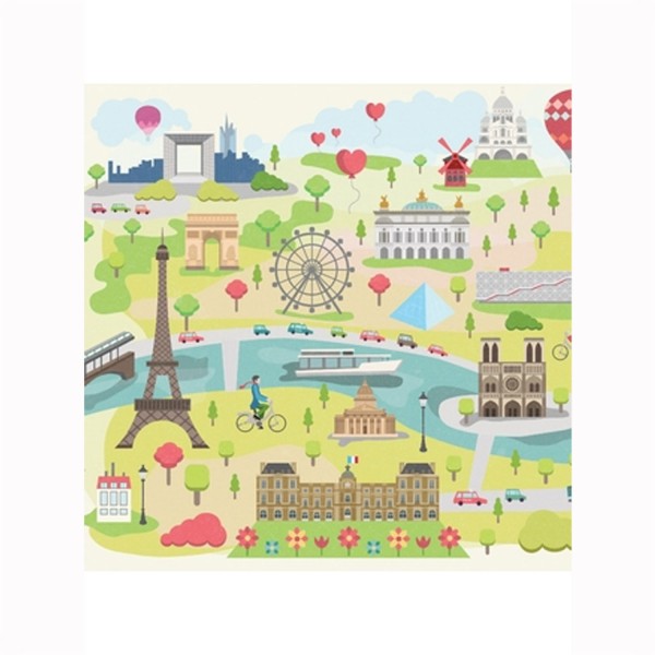 Puzzle d'art en bois 30 pièces Michèle Wilson Cuzzles Paris : Paris illustré - PMW-Z12