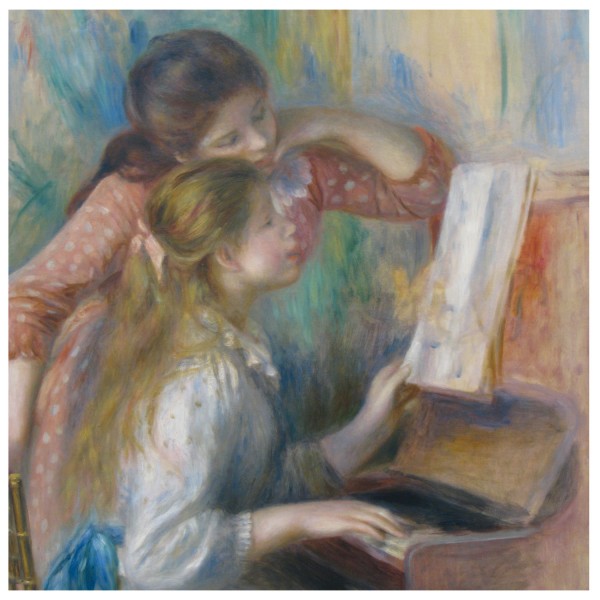 Puzzle d'art en bois 30 pièces Michèle Wilson - Renoir : Jeunes filles au piano - PMW-Z48