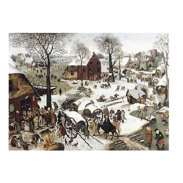 Puzzle d'art en bois 350 pièces Michèle Wilson - Brueghel  : Le dénombrement de Bethléem - PMW-C58-350