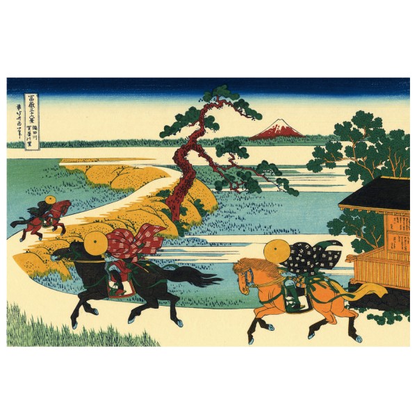 Puzzle d'art en bois 350 pièces Michèle Wilson - Hokusai : Les Champs Sekiya - PMW-A180-350