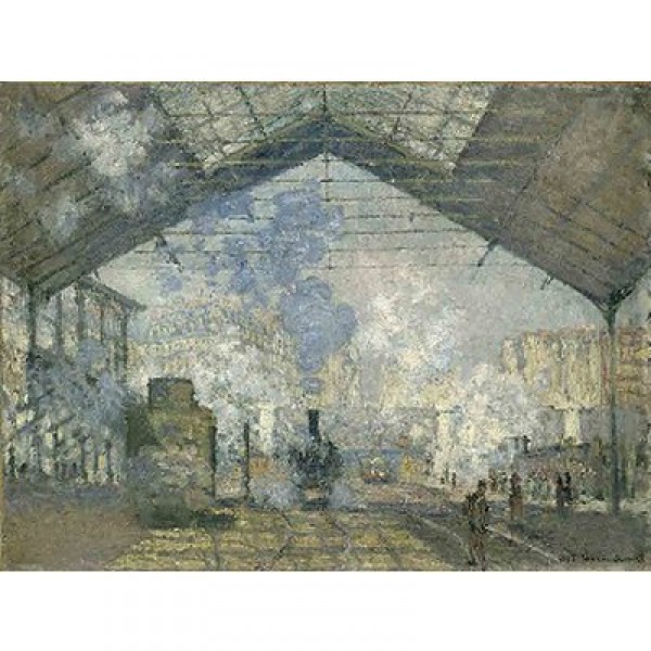 Puzzle d'art en bois 350 pièces Michèle Wilson - Monet : La gare Saint Lazare - PMW-A959-350