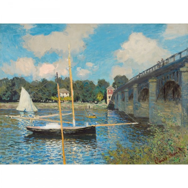Puzzle d'art en bois 500 pièces : Monet : Le pont d'Argenteuil - PMW-A246-500