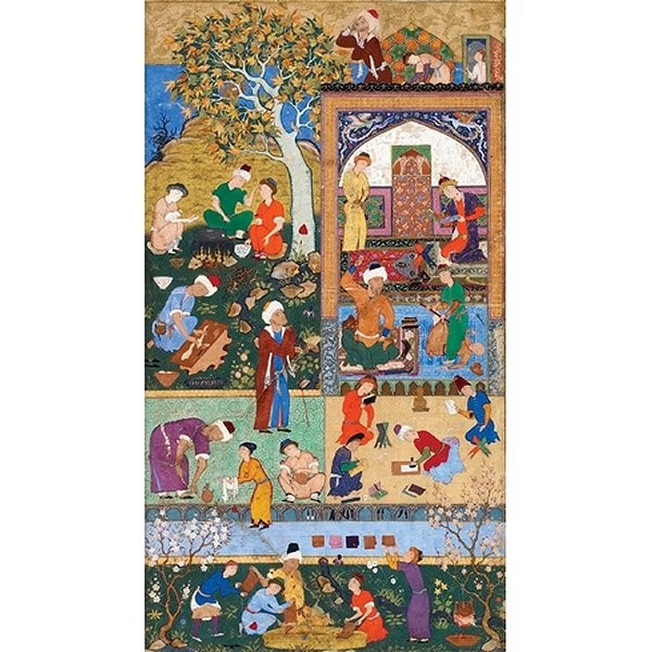 Puzzle d'art en bois 500 pièces Michèle Wilson - Art persan : L'école - PMW-A288-500