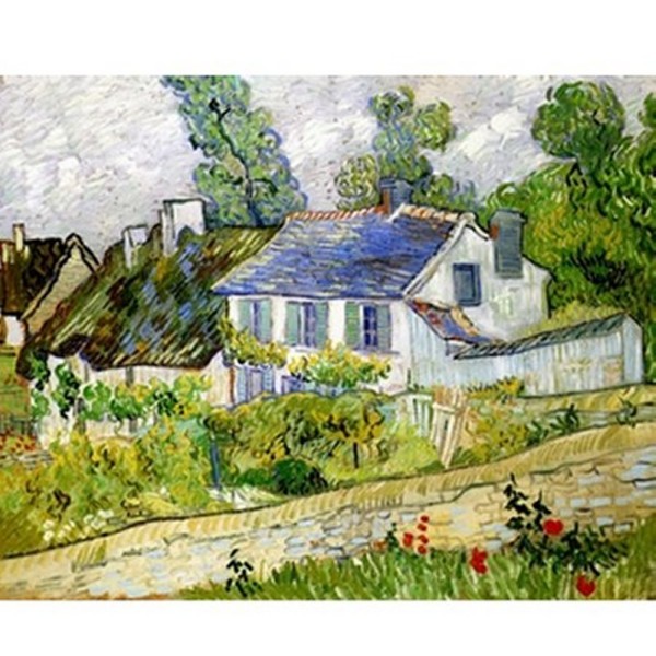 Puzzle d'art en bois 500 pièces Michèle Wilson - Van Gogh : Maison à Auvers - PMW-A218-500