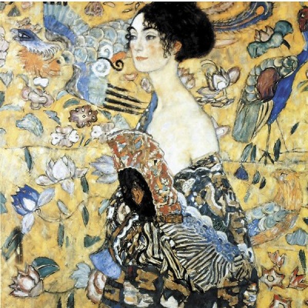 Puzzle d'art en bois 80 pièces Michèle Wilson - Klimt : La Dame à l'éventail - PMW-A515-80