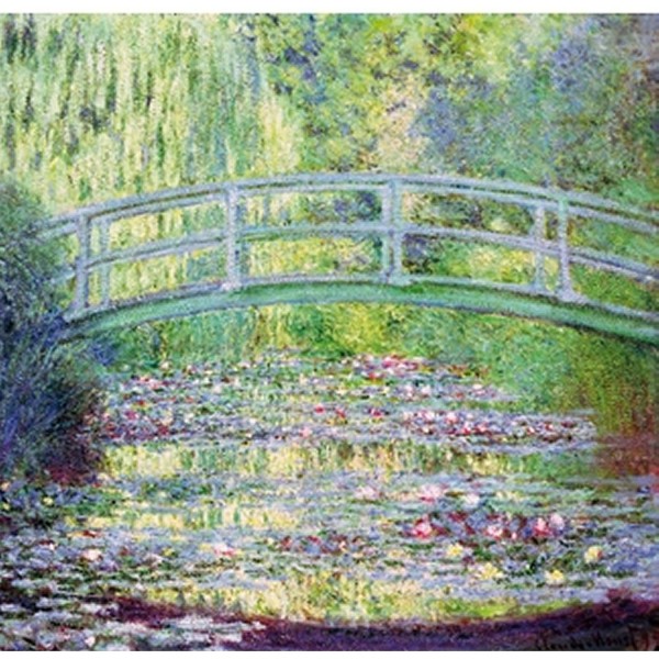 Puzzle d'art en bois 80 pièces Michèle Wilson  -  Monet  :  Le pont japonais - PMW-A910-80