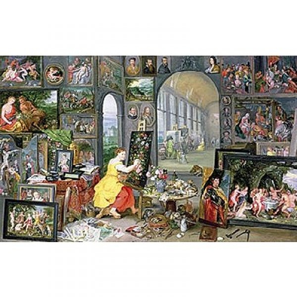 Puzzle d'art en bois 900 pièces Michèle Wilson - Brueghel : Allégorie de la peinture - PMW-A916-900