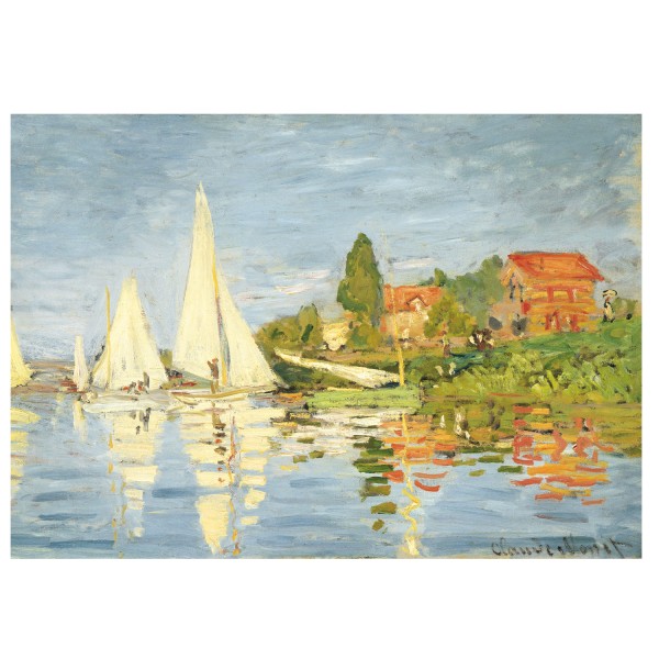 Puzzle d'art en bois 50 pièces Michèle Wilson - Monet : Régates à Argenteuil - PMW-W452-50