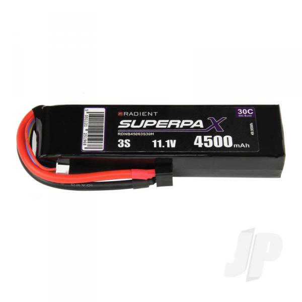 Batterie LiPo 3S 4500mAh 11.1V 30C Deans (HCT) Radient - RDNB45003S30H