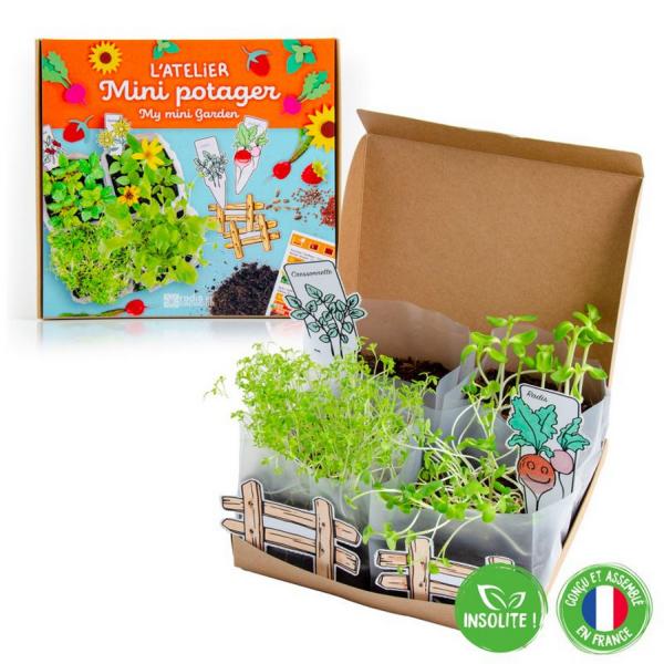Kit pour jardinage : L'Atelier Mini Potager - RadisetCapucine-34139