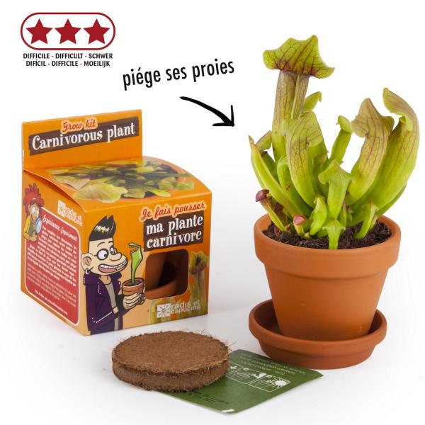 Kit de jardinage : Graines de plantes carnivores - A faire pousser - RadisetCapucine-27001