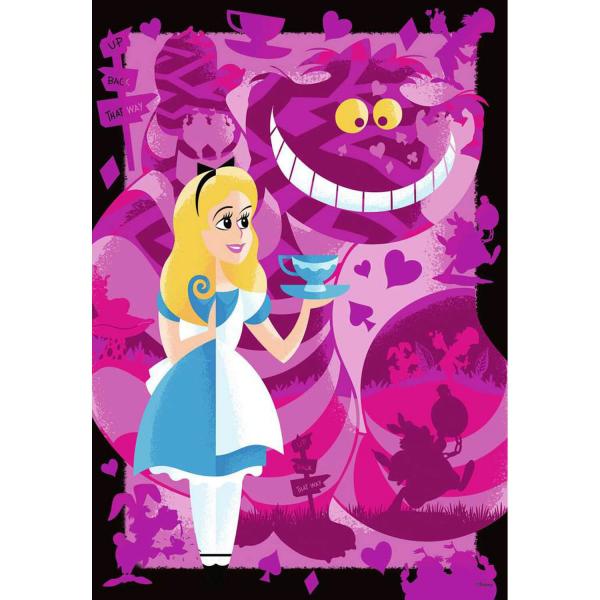 Puzzles 300 pièces :  Disney 100 Ans : Alice  - Ravensburger-13374