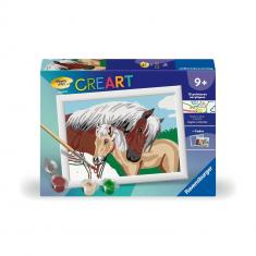 CreArt Kids 13x18cm: Yegua y su potro CreArt Kids 13x18cm: Yegua y su potro