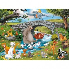 100 pieces puzzle - The family of animal friends