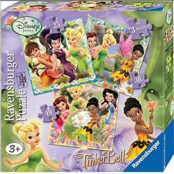 3 puzzles - Disney Fairies - Ravensburger-07193