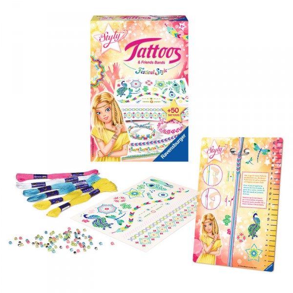 Kit créatif So Styly : Tattoos & Friends Bands : Festival Style - Ravensburger-18319