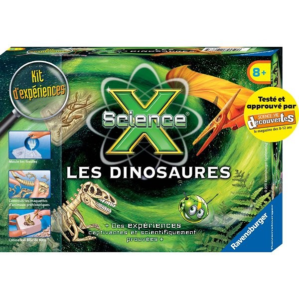 Kit d'expériences Mini Science X : Les dinosaures - Ravensburger-18161