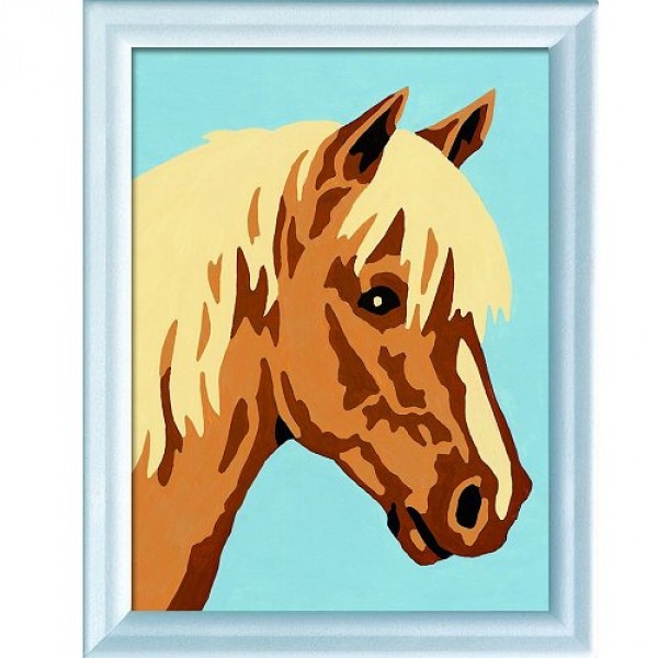 Peinture au numéro Numéro d'Art : Portrait de cheval - Ravensburger-29537