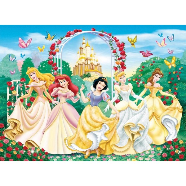 Puzzle 100 pièces - Les princesses Disney étincelantes - Ravensburger-13926