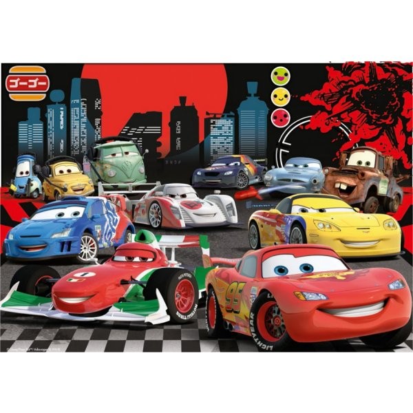 Puzzle 100 pièces XXL - Effet 3D - Cars 2 : A toute vitesse - Ravensburger-13631