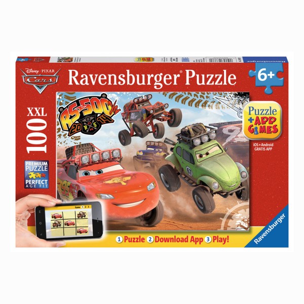 Puzzle 100 pièces XXL : Cars en action - Ravensburger-13662