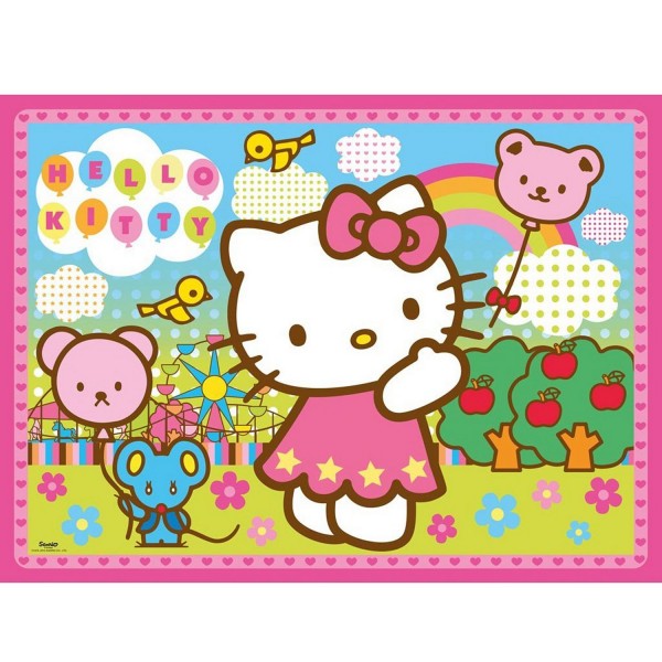 Puzzle 100 pièces XXL : Hello Kitty à la fête foraine - Ravensburger-10885