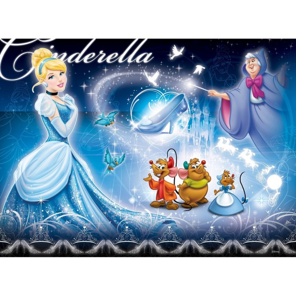Puzzle 100 pièces XXL : Princesses Disney : Cendrillon et ses amis - Ravensburger-10688