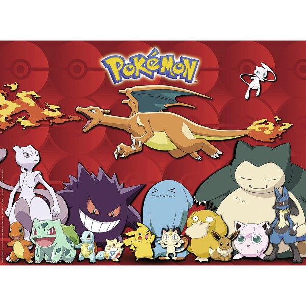 Puzzle 100 pièces XXL : Mes Pokémon préférés - Ravensburger-10934