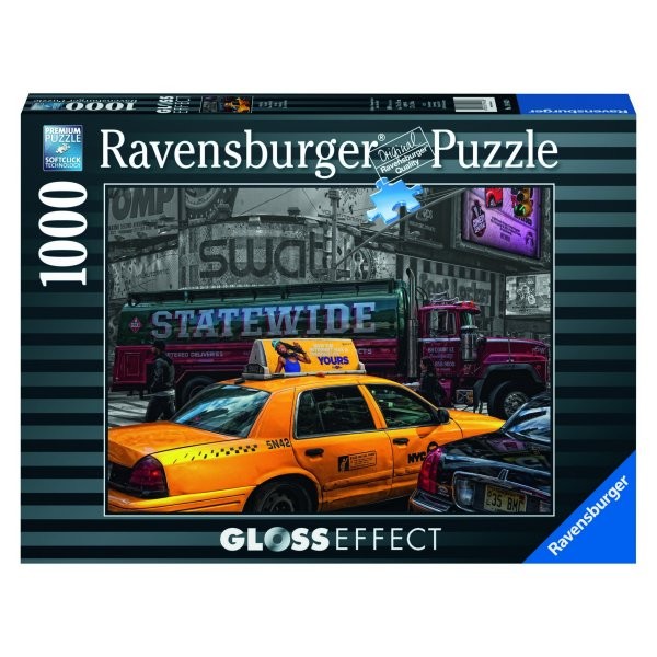 Puzzle 1000 pièces - Glossy : Taxi new-yorkais - Ravensburger-19443
