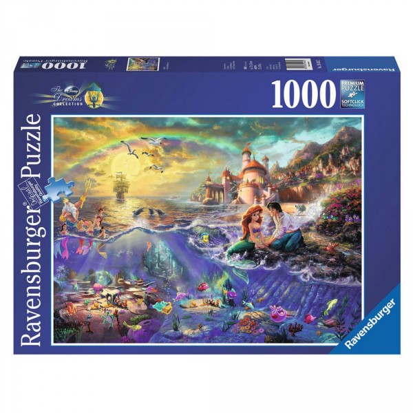 Puzzle 1000 pièces : Arielle, la petite sirène - Ravensburger-19445