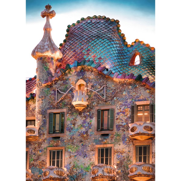 Puzzle 1000 pièces : Casa Batlló, Barcelone - Ravensburger-19631