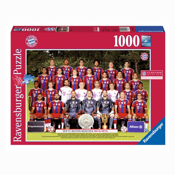 Puzzle 1000 pièces : FC Bayern M. Saison 2014/2015 - Ravensburger-19387