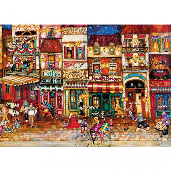 Puzzle 1000 pièces : Les rues de Paris - Ravensburger-19408