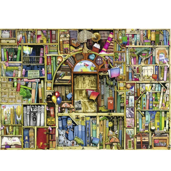 Puzzle 1000 pièces : L'étrange librairie n°2 - Ravensburger-19314-OLD