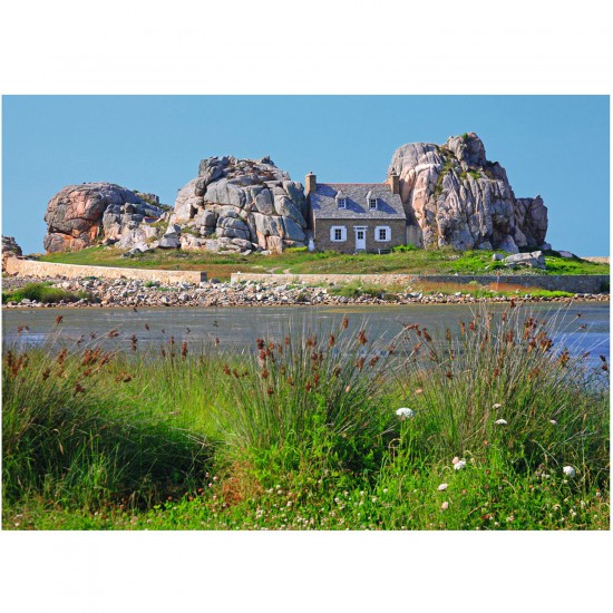 Puzzle 1000 pièces Maison en Bretagne Puzzle Ravensburger Rue des