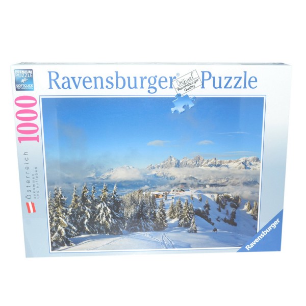 Puzzle 1000 pièces : Montagnes de Schladming Dachstein en Hiver, Autriche - Ravensburger-19378