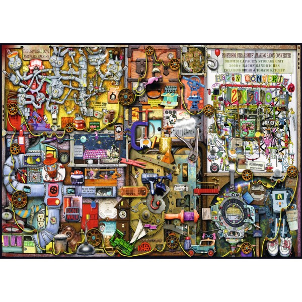 Puzzle 1000 pièces : Placard des inventions - Ravensburger-19597