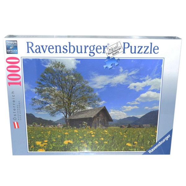 Puzzle 1000 pièces : Prairie de pissenlits au Parc Naturel de Reutte - Ravensburger-19380