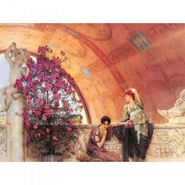 Puzzle 1000 pièces : Sir Lawrence-Alma Tadema : Rivales inconscientes - Ravensburger-19025