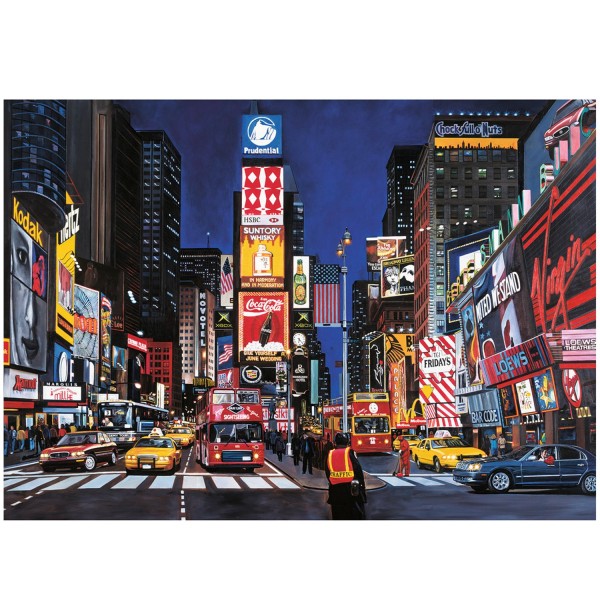 Puzzle 1000 pièces : Time Square - Ravensburger-80984