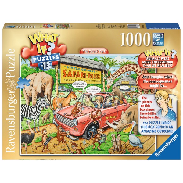 Puzzle 1000 pièces : What if ? : Parc safari - Ravensburger-19550