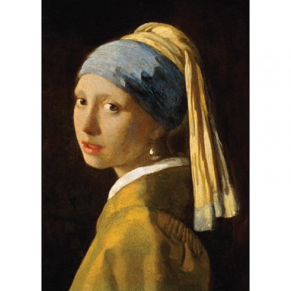 Puzzle 1000 pièces - Jan Vermeer : La jeune fille à la perle - Ravensburger-19230