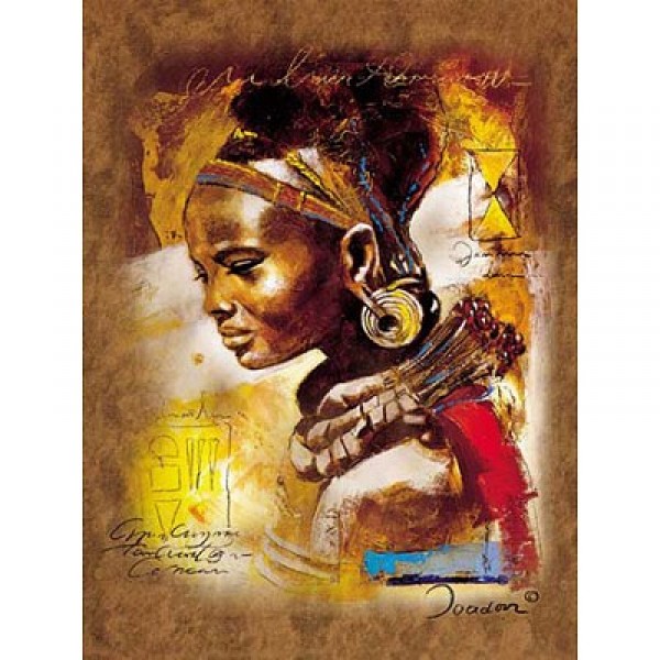Puzzle 1000 pièces - Jeune femme africaine - Ravensburger-15352