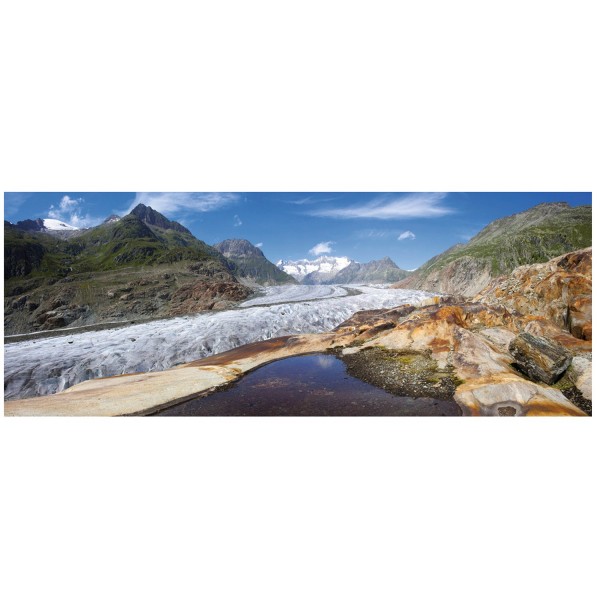 Puzzle 1000 pièces panoramique : Glacier d'Aletsch - Ravensburger-19102