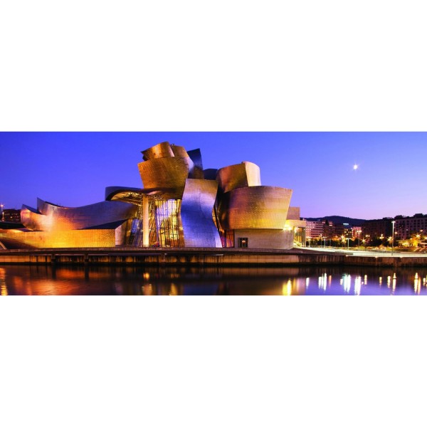 Puzzle 1000 pièces panoramique : Musée Guggenheim de Bilbao - Ravensburger-15072