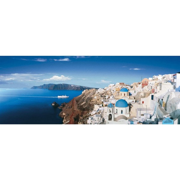 Puzzle 1000 pièces panoramique - Santorini, Grèce - Ravensburger-15105-A
